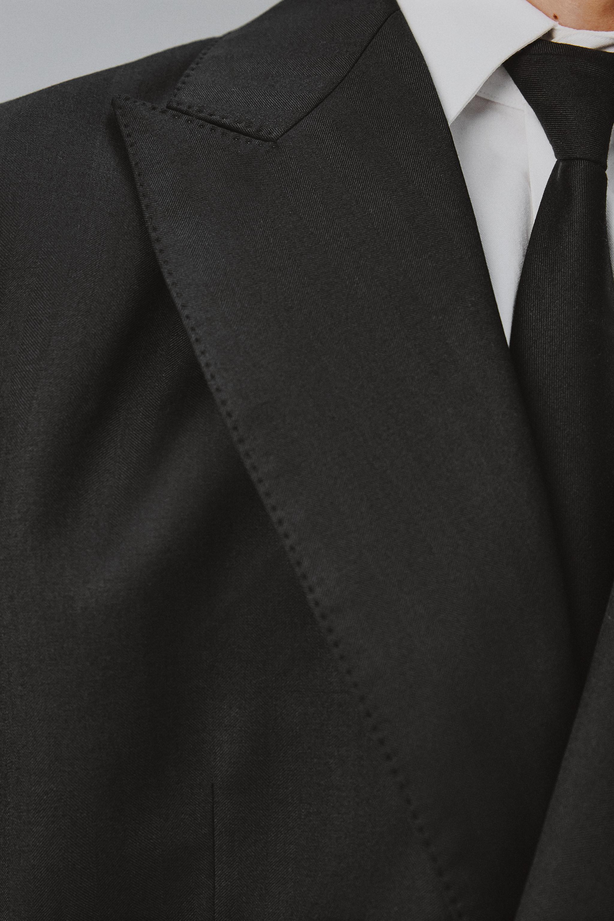 100% WOOL DOUBLE BREASTED SUIT BLAZER